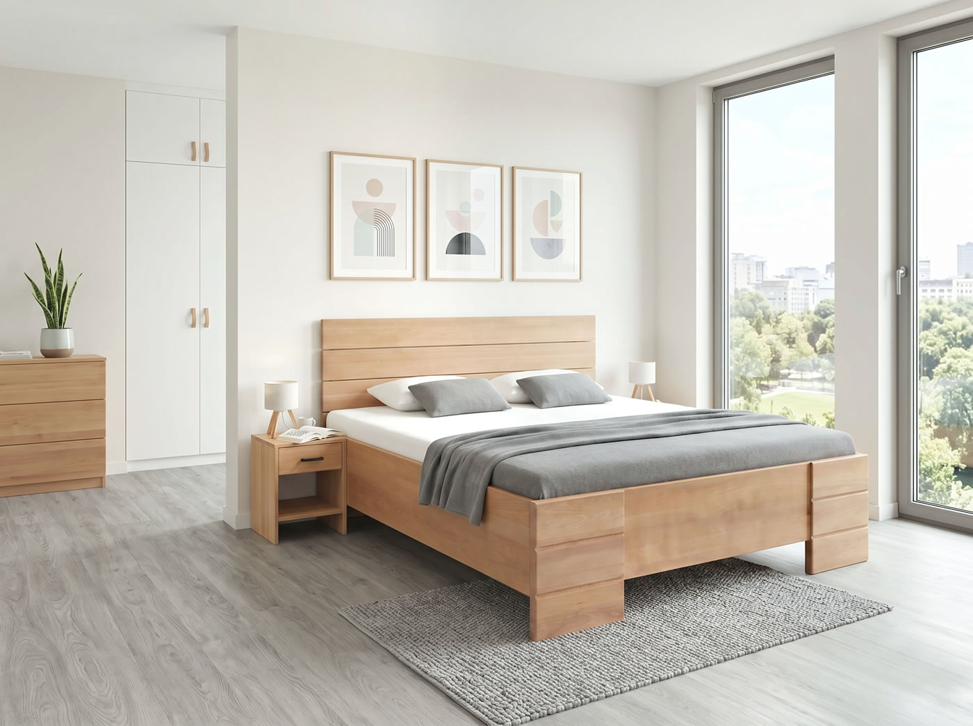 Boční výklop roštů u postele Diplomat