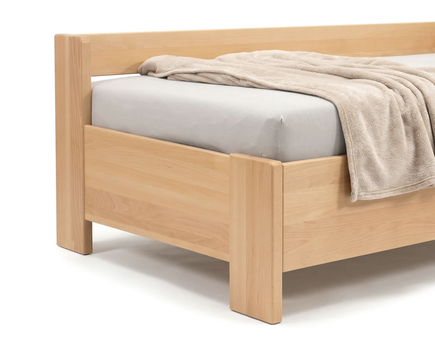 Detail provedení postele Miva