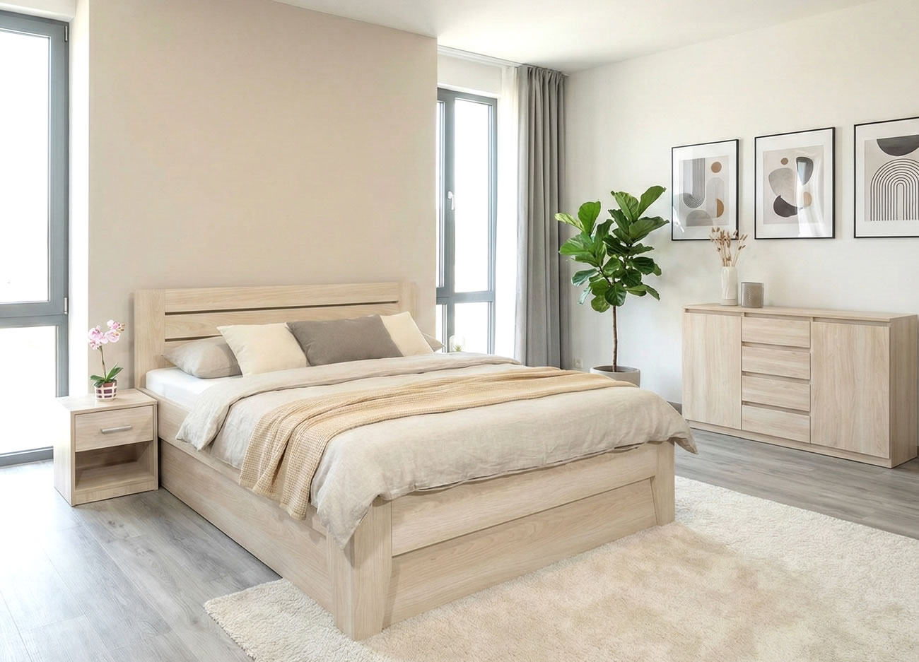 Postel s úložným prostorem CANARIA