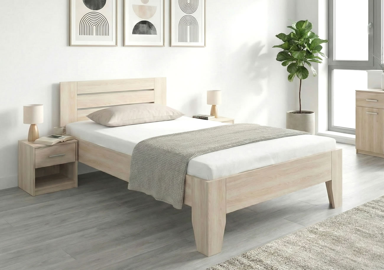 Moderní jednolůžková postel Canaria 140x200