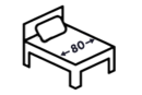 Ložná šířka 80cm