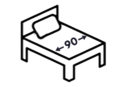 Ložná šířka 90cm