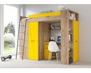 Multifunkční patrová postel Vera - Levá, lamino dub artisan žlutá Multifunkční patrová postel Vera - Levá, lamino dub artisan žlutá