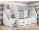 Patrová postel Montana, šedo-bílá - interiér Patrová postel Montana, šedo-bílá - interiér