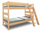 Poschoďová postel pro 2 děti JUNIOR , masiv buk