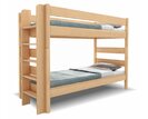 Poschoďová postel pro 2 děti JUNIOR 3, LEVÁ, masiv buk