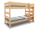 Poschoďová postel pro 2 děti JUNIOR 1, masiv buk