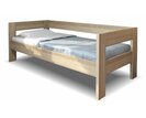 Postel jednolůžko z masivu Ela s čely, masiv dub