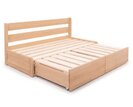 Rozkládací postel s úložným prostorem FLEXO - bez čel, masiv buk