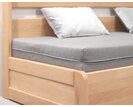 Rozkládací postel s úložným prostorem FLEXO - bez čel, masiv buk
