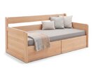 Rozkládací postel s úložným prostorem FLEXO - Pravá, masiv buk