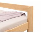 Zvýšená postel jednolůžko MIVA s bočním čelem 100x200, masiv buk