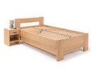 Zvýšená buková postel s roštem MIVA pravá, 100x200 Zvýšená buková postel s roštem MIVA pravá, 100x200
