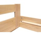 Zvýšená buková postel s roštem MIVA pravá, 100x200 Zvýšená buková postel s roštem MIVA pravá, 100x200