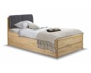 Postel z masivu s úložným prostorem Atlantik, masiv dub tmavený