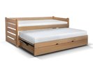 Rozkládací postel s úložným prostorem Doublemax, masiv buk Rozkládací postel s úložným prostorem Doublemax, masiv buk