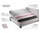 Americká postel boxspring s úložným prostorem DIVA
