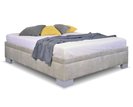 Zvýšená čalouněná postel s úložným prostorem Litera