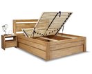 Zvýšená postel s úložným prostorem Klementin, 140x200, masiv buk