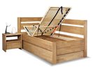 Zvýšená postel s úložným prostorem Academia, 80x200, 90x200, masiv buk, Pravá