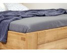 Zvýšená postel s úložným prostorem Orfeus, 80x200, 90x200, masiv buk