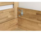 Zvýšená postel s úložným prostorem Orfeus, 80x200, 90x200, masiv buk