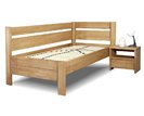 Zvýšená postel z masivu Academia, 120x200, masiv buk, Levá