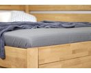 Postel s úložným prostorem Academia, 120x200, masiv buk, Pravá