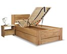 Postel s úložným prostorem Trinity 2, 80x200, 90x200, masiv buk