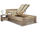 Postel s úložným prostorem Primátor, 120x200, masiv buk