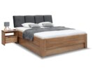 Postel z masivu buku s úložným prostorem Casanova 3