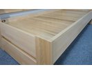 Dřevěná rozkládací postel ARLETA TWIN - lavice, masiv buk, 90-160x200cm - pohled č. 6