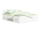 Multifunkční postel s úložným prostorem Michigan 140x200, lamino, bílá Multifunkční postel s úložným prostorem Michigan 140x200, lamino, bílá