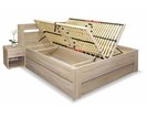 Manželská postel s úložným prostorem, boční výklop Pegas 160x200, 180x200 Manželská postel s úložným prostorem, boční výklop Pegas 160x200, 180x200