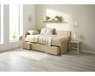 Rohová vyvýšená postel s úložným prostorem EMA, 90x200cm