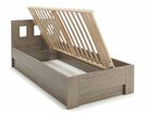 Postel jednolůžko s úložným prostorem MALAGA, boční výklop Postel jednolůžko s úložným prostorem MALAGA, boční výklop