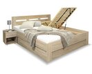 Manželská postel s úložným prostorem, boční výklop Pegas 160x220