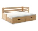 Rozkládací postel s úložným prostorem FLEXI A, pravá, lamino