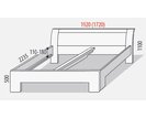 Manželská postel s úložným prostorem z masivu SOFIA F118/F139, masiv buk - pohled č. 2