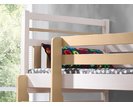 Dětská patrová postel se zábranou a úložným prostorem Miroslav, masiv borovice Dětská patrová postel se zábranou a úložným prostorem Miroslav, masiv borovice