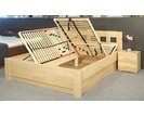 Zvýšená postel s úložným prostorem Rocco, 160x200, 180x200, masiv buk