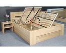 Zvýšená postel s úložným prostorem Matěj, 160x200, 180x200, masiv buk