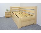 Postel s úložným prostorem Valentin-Levá, 80x200, 90x200 cm, masiv buk Postel s úložným prostorem Valentin-Levá, 80x200, 90x200 cm, masiv buk