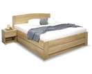 Postel jednolůžko s úložným prostorem Justina, masiv dub, 120x200