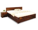 Postel s úložným prostorem Jirka, 160x200, 180x200, masiv smrk Postel s úložným prostorem Jirka, 160x200, 180x200, masiv smrk