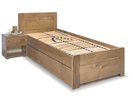 Postel s úložným prostorem Mark, 80x200, 90x200, masiv smrk Postel s úložným prostorem Mark, 80x200, 90x200, masiv smrk