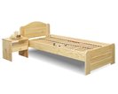 Dřevěná postel jednolůžko LADA, masiv borovice