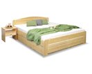 Dřevěná postel LADA, s úložným prostorem, masiv borovice