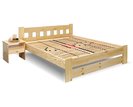 Dřevěná postel dvoulůžko Barča, masiv borovice Dřevěná postel dvoulůžko Barča, masiv borovice