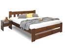 Postel dvoulůžko Barča, masiv borovice, moření ořech